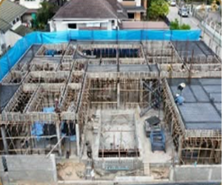 ขั้นตอนการก่อสร้าง